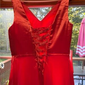 Elegant Pink Satin Dress